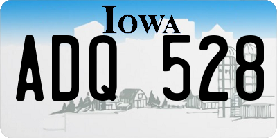 IA license plate ADQ528