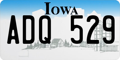 IA license plate ADQ529