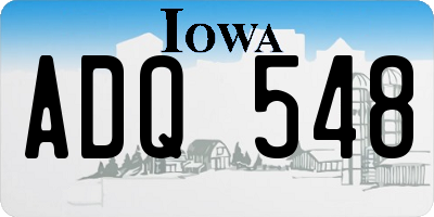 IA license plate ADQ548