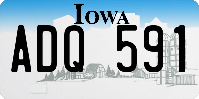 IA license plate ADQ591