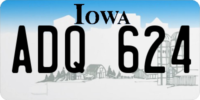 IA license plate ADQ624