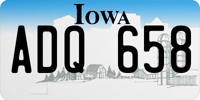 IA license plate ADQ658