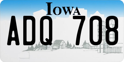 IA license plate ADQ708