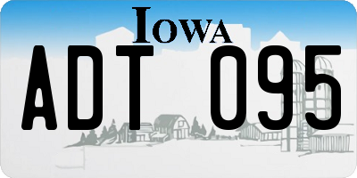 IA license plate ADT095