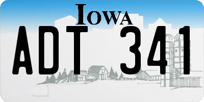 IA license plate ADT341