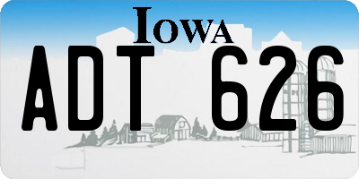 IA license plate ADT626