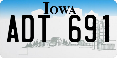 IA license plate ADT691