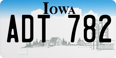 IA license plate ADT782