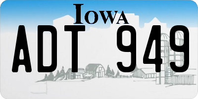 IA license plate ADT949