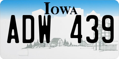 IA license plate ADW439