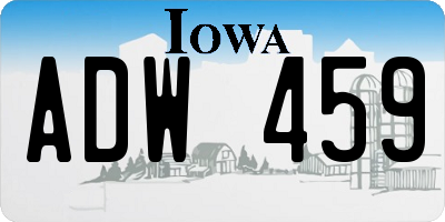IA license plate ADW459