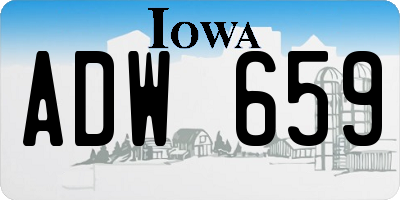 IA license plate ADW659