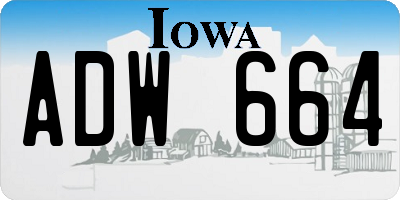 IA license plate ADW664