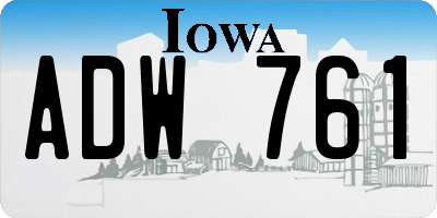 IA license plate ADW761