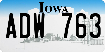 IA license plate ADW763