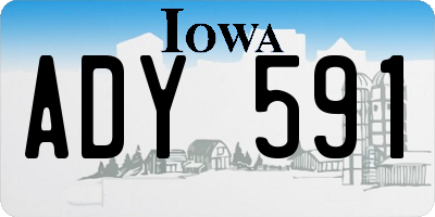IA license plate ADY591