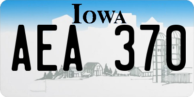 IA license plate AEA370