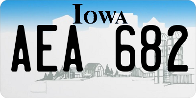 IA license plate AEA682
