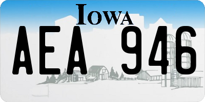IA license plate AEA946