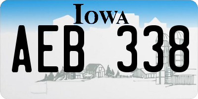 IA license plate AEB338