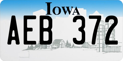 IA license plate AEB372