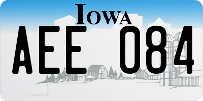 IA license plate AEE084