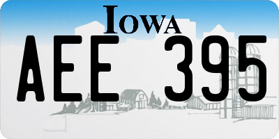 IA license plate AEE395