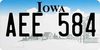 IA license plate AEE584