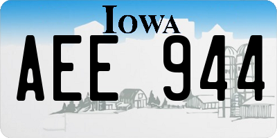 IA license plate AEE944