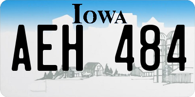 IA license plate AEH484