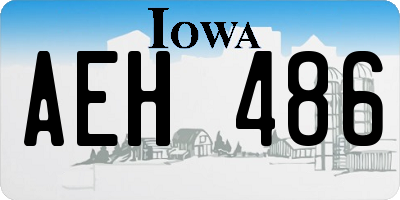 IA license plate AEH486