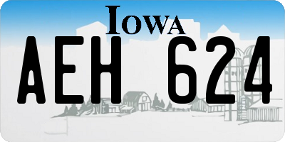 IA license plate AEH624