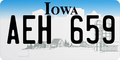 IA license plate AEH659