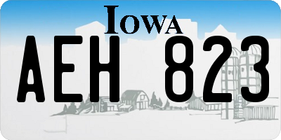 IA license plate AEH823