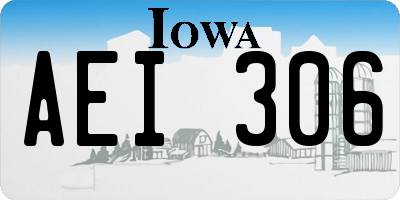 IA license plate AEI306