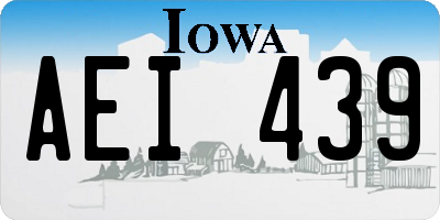 IA license plate AEI439