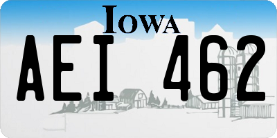 IA license plate AEI462