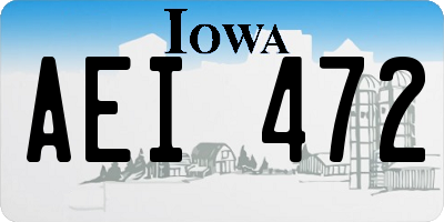 IA license plate AEI472