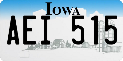 IA license plate AEI515