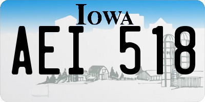 IA license plate AEI518