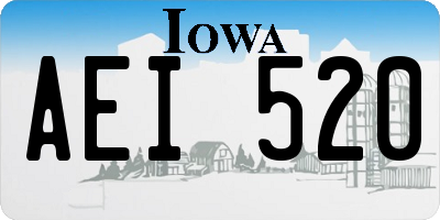 IA license plate AEI520