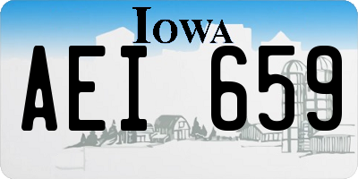 IA license plate AEI659