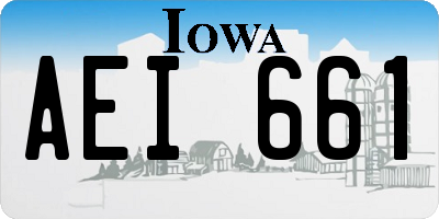 IA license plate AEI661