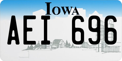 IA license plate AEI696