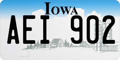 IA license plate AEI902