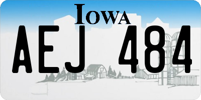 IA license plate AEJ484