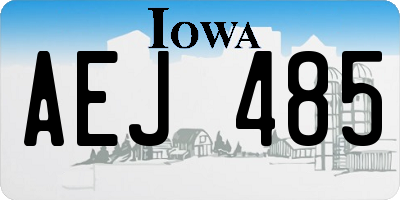IA license plate AEJ485