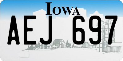 IA license plate AEJ697