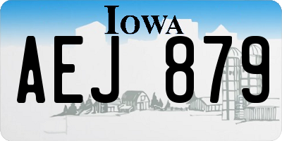 IA license plate AEJ879