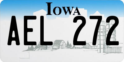 IA license plate AEL272